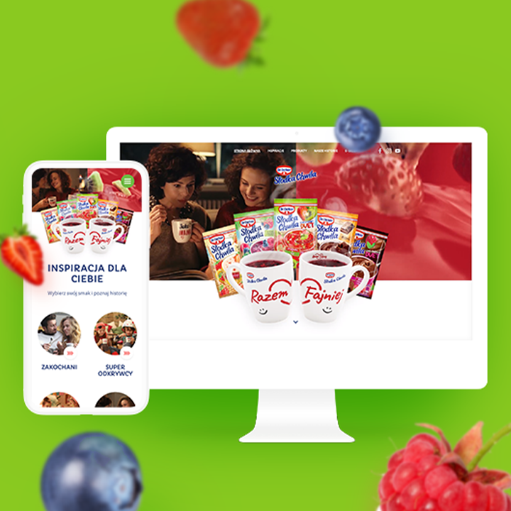 A new campaign site for Dr. Oetker's bestseller